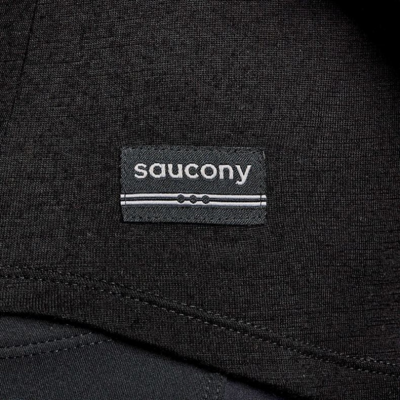 Saucony Peregrine Merino Long Sleeve T-Shirt Damen Schwarz | SCHWEIZ MPLYI