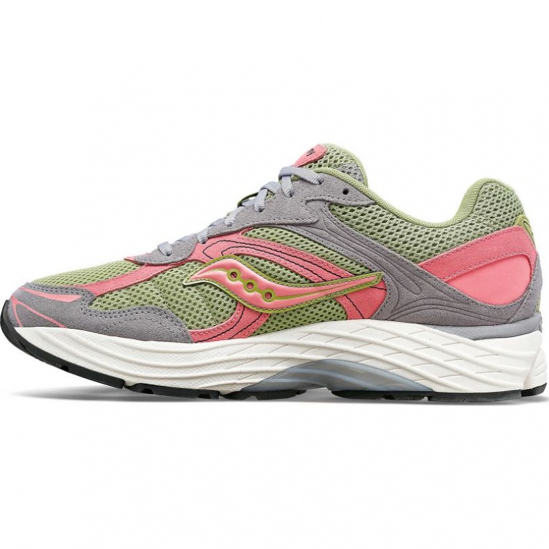 Saucony ProGrid Omni 9 Premium Sneaker Damen Grau Grün Rosa | SCHWEIZ GBCKX