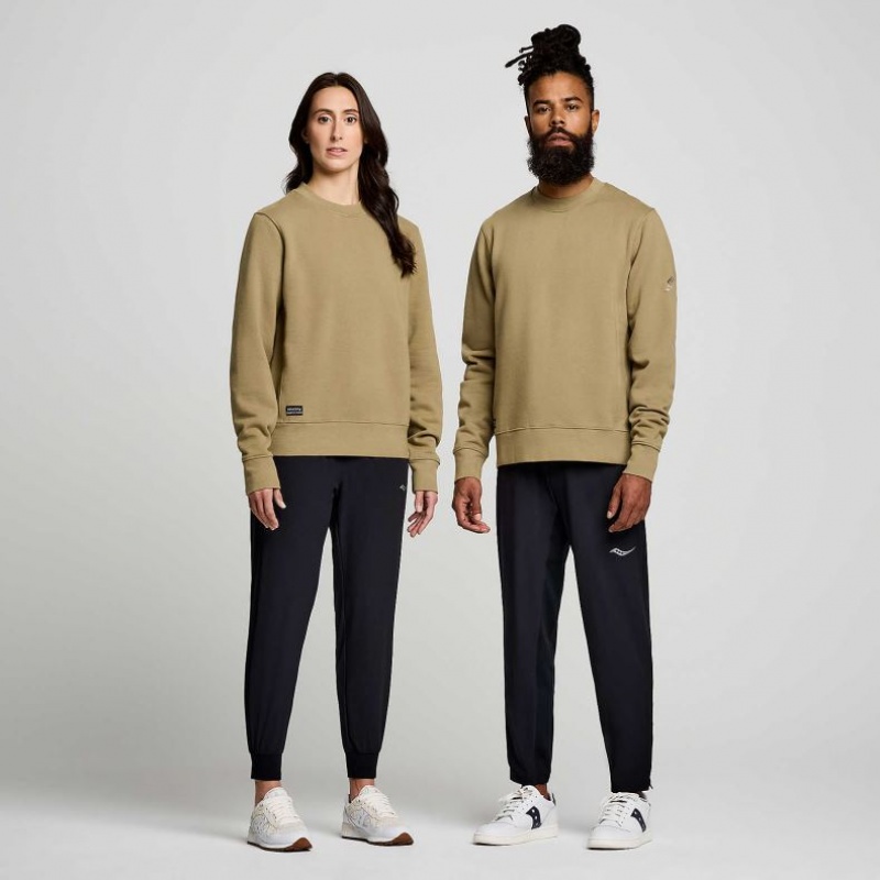 Saucony Recovery Crew Sweatshirt Damen Olivgrün | SCHWEIZ FKMNP