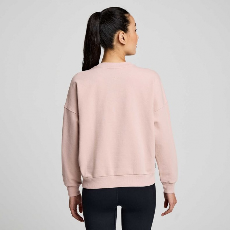 Saucony Recovery Crew Sweatshirt Damen Rosa | SCHWEIZ BGTPC