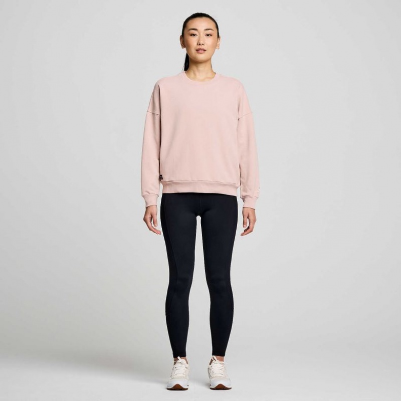 Saucony Recovery Crew Sweatshirt Damen Rosa | SCHWEIZ BGTPC