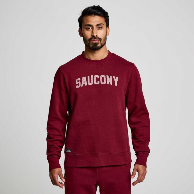 Saucony Recovery Crew Sweatshirt Herren Rot | SCHWEIZ RYDGZ