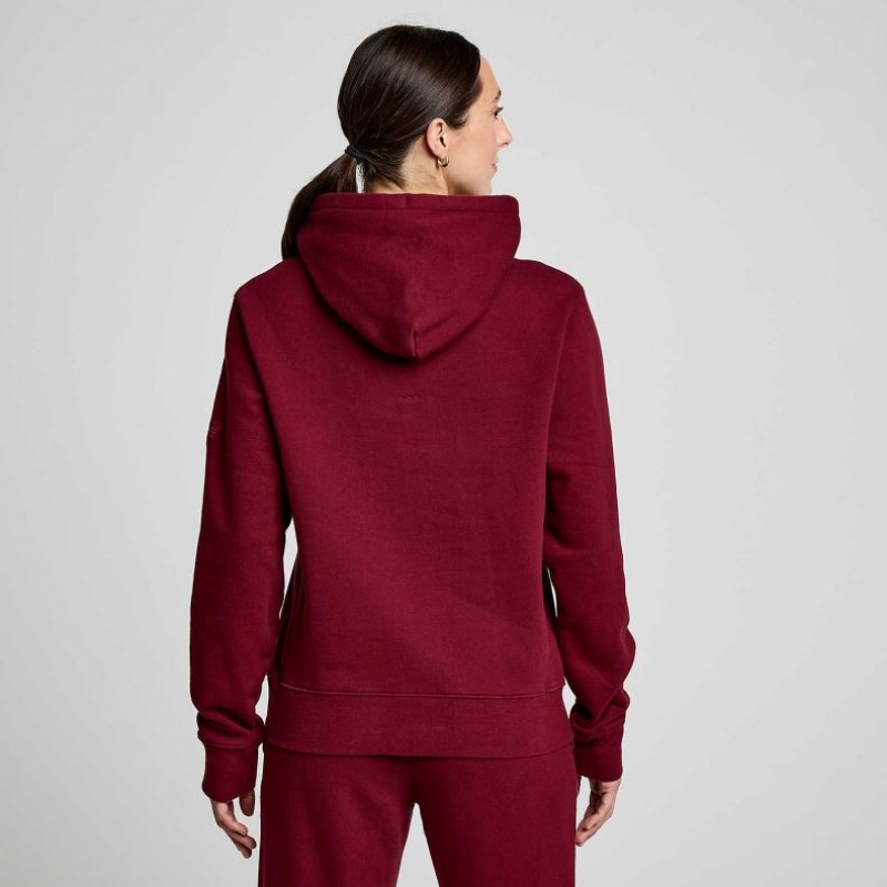 Saucony Recovery Hoodie Damen Bordeaux | SCHWEIZ ZVWYE