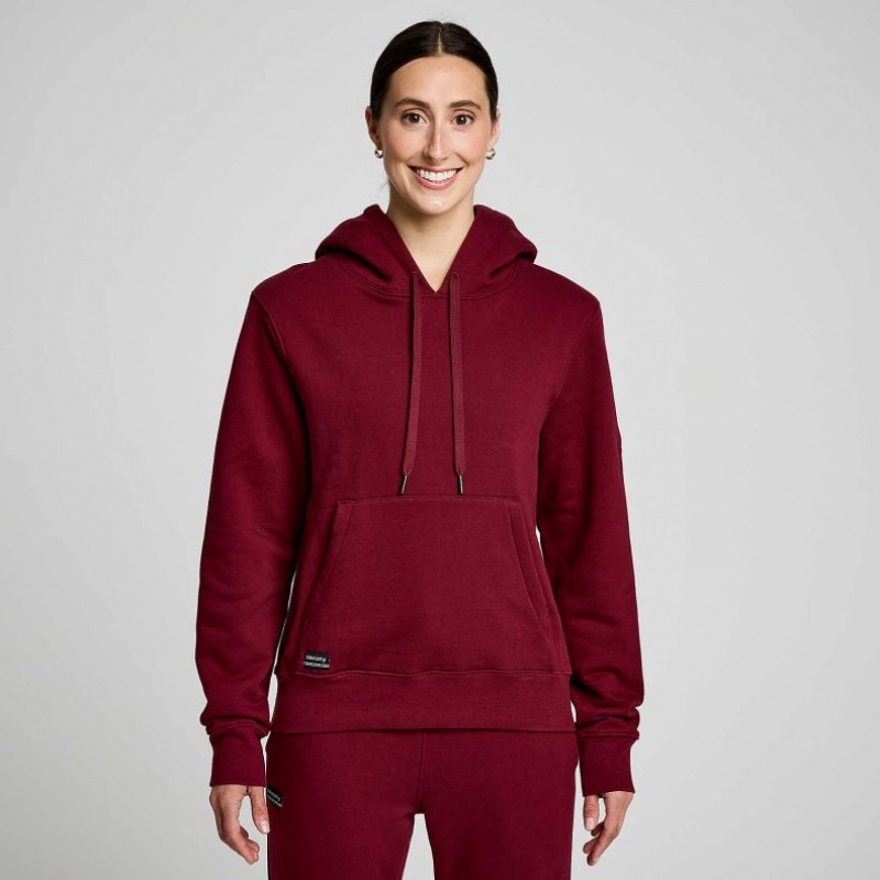 Saucony Recovery Hoodie Damen Bordeaux | SCHWEIZ ZVWYE