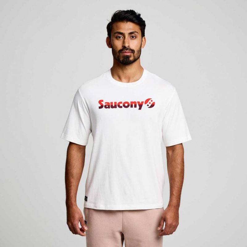 Saucony Recovery Kurzes Sleeve T-Shirt Herren Weiß | SCHWEIZ QGHEP