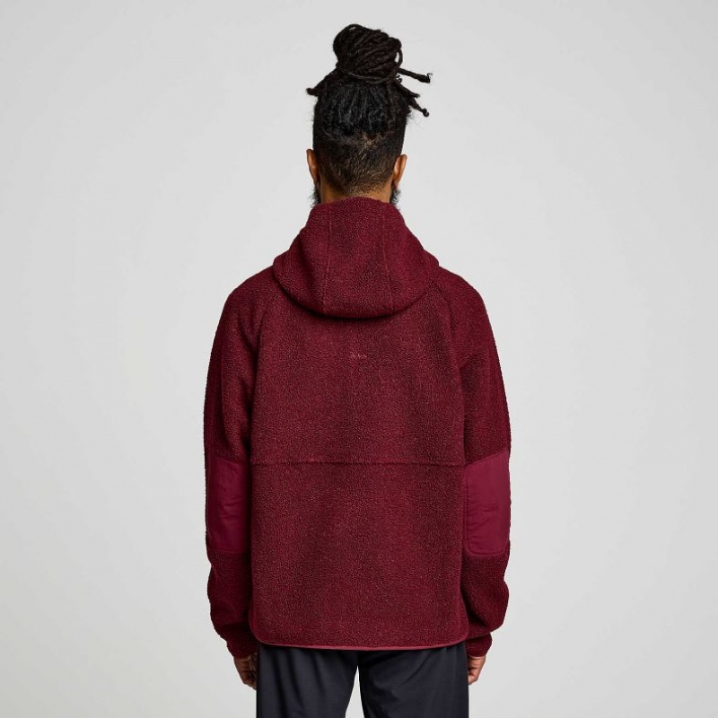 Saucony Recovery Sherpa Pullover Hoodie Herren Bordeaux | SCHWEIZ YOWIH