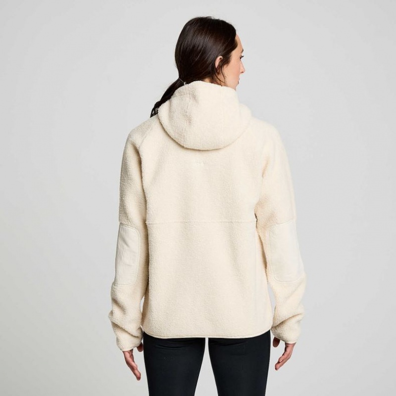 Saucony Recovery Sherpa Pullover Hoodie Damen Beige | SCHWEIZ NSZRA