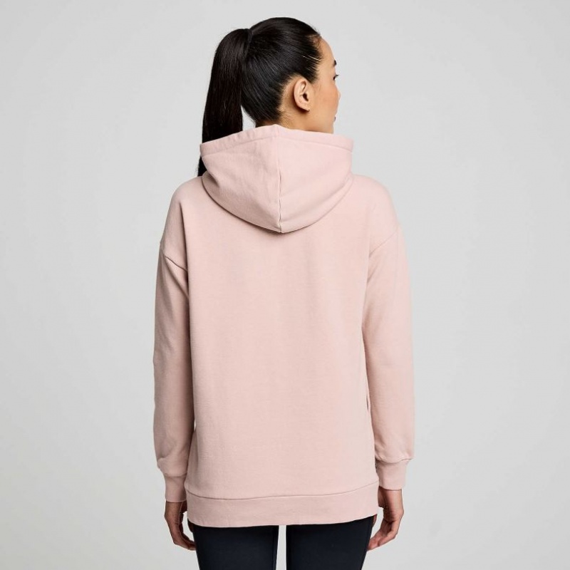 Saucony Recovery Zip Tunic Hoodie Damen Rosa | SCHWEIZ QHEPA