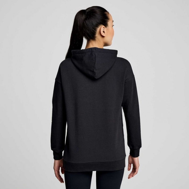 Saucony Recovery Zip Tunic Hoodie Damen Schwarz | SCHWEIZ SGEJA