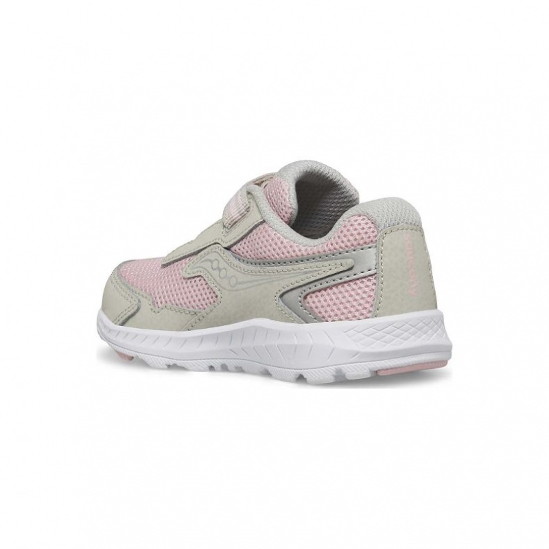 Saucony Ride 10 Jr. Sneaker Kleine Kinder Rosa Grau | SCHWEIZ FNAOP