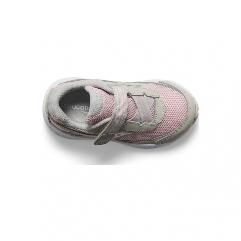 Saucony Ride 10 Jr. Sneaker Kleine Kinder Rosa Grau | SCHWEIZ FNAOP