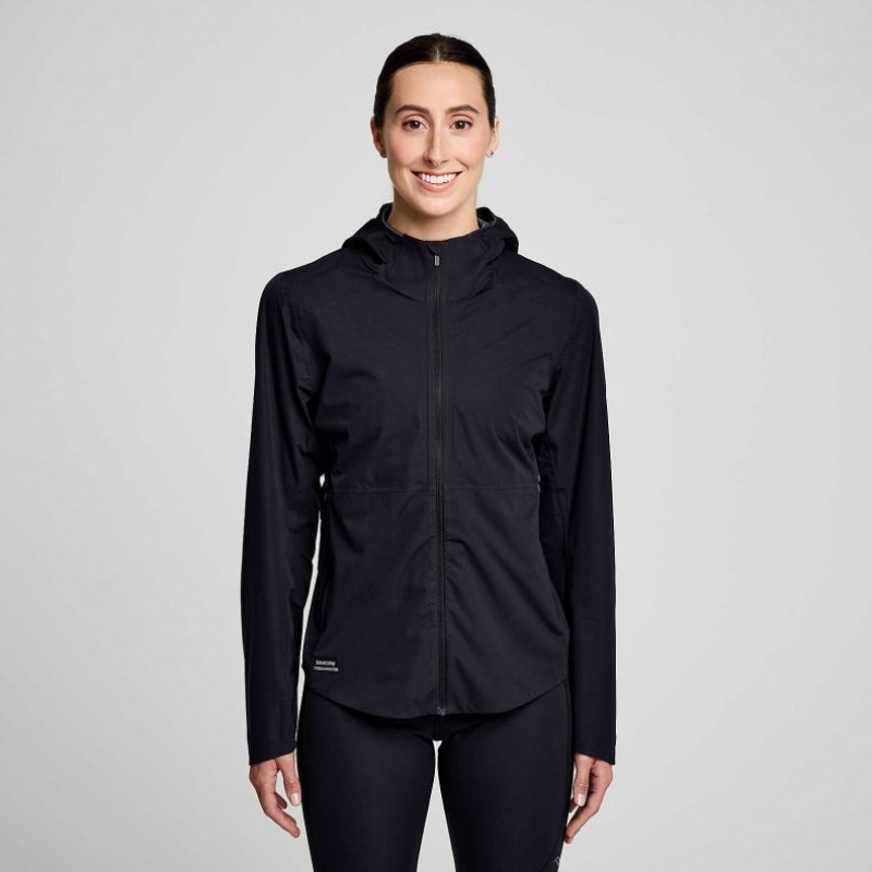 Saucony Runshield Jacke Damen Schwarz | SCHWEIZ QBXTR