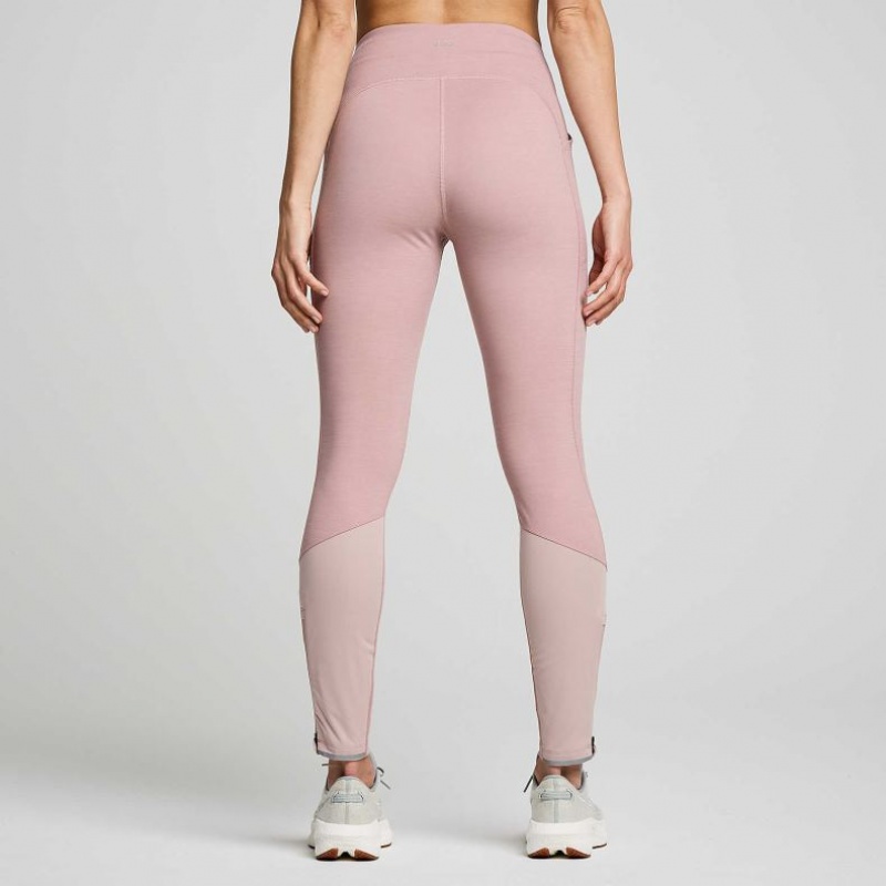 Saucony Runshield Strumpfhose Damen Rosa | SCHWEIZ IYUGB