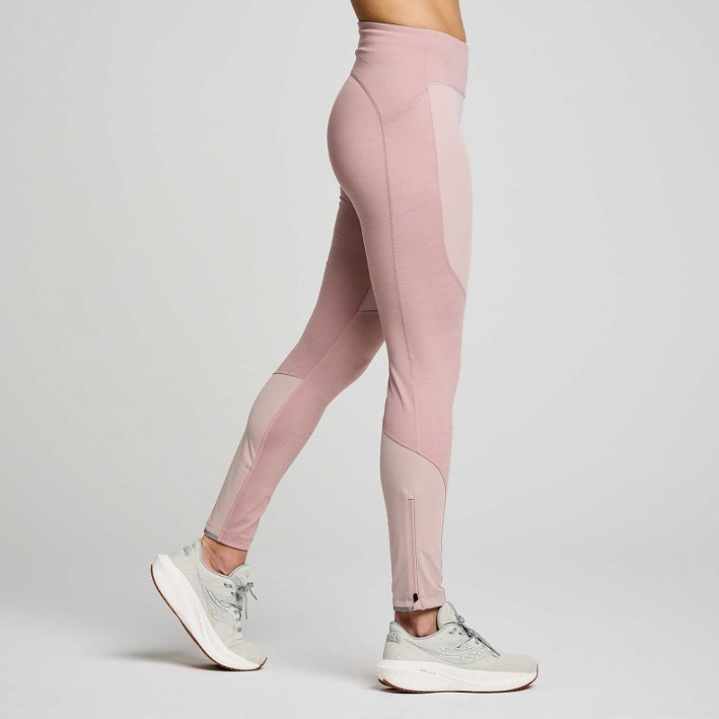 Saucony Runshield Strumpfhose Damen Rosa | SCHWEIZ IYUGB