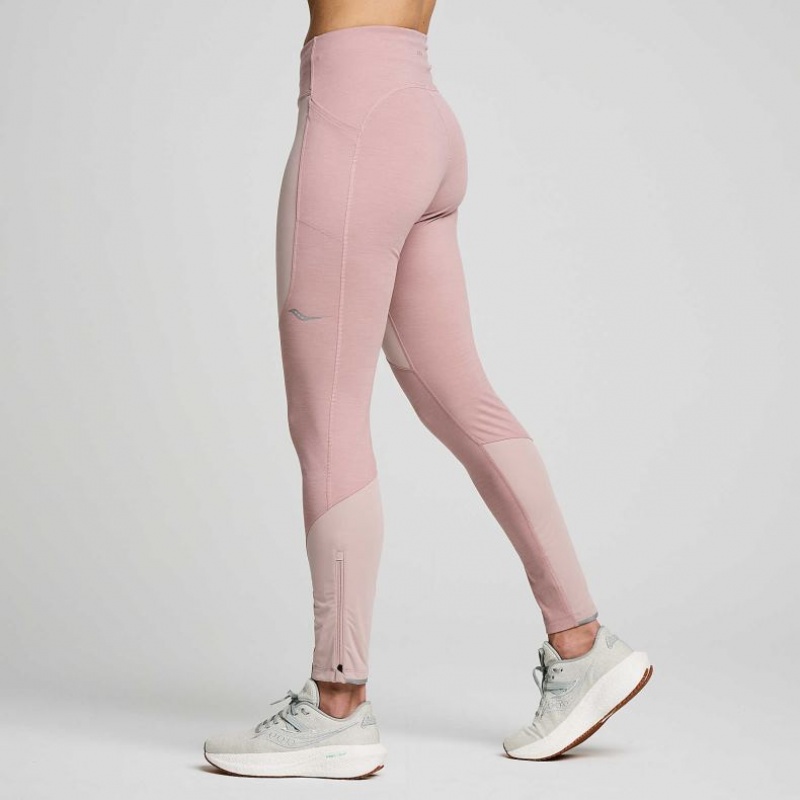 Saucony Runshield Strumpfhose Damen Rosa | SCHWEIZ IYUGB