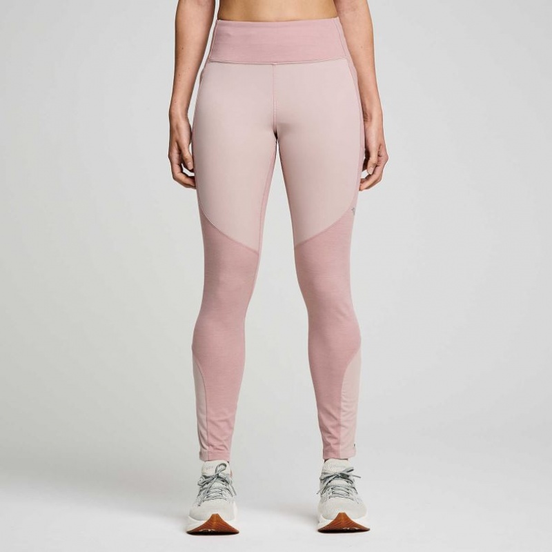 Saucony Runshield Strumpfhose Damen Rosa | SCHWEIZ IYUGB