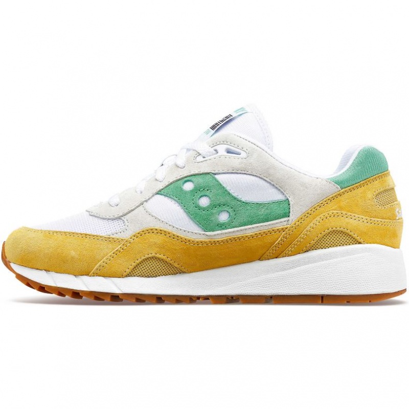 Saucony Shadow 6000 Sneaker Damen Weiß Gelb Grün | SCHWEIZ ZQRJW