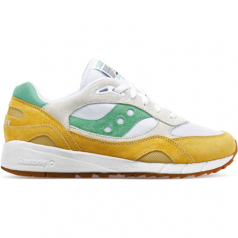 Saucony Shadow 6000 Sneaker Herren Weiß Gelb Grün | SCHWEIZ ETJFB