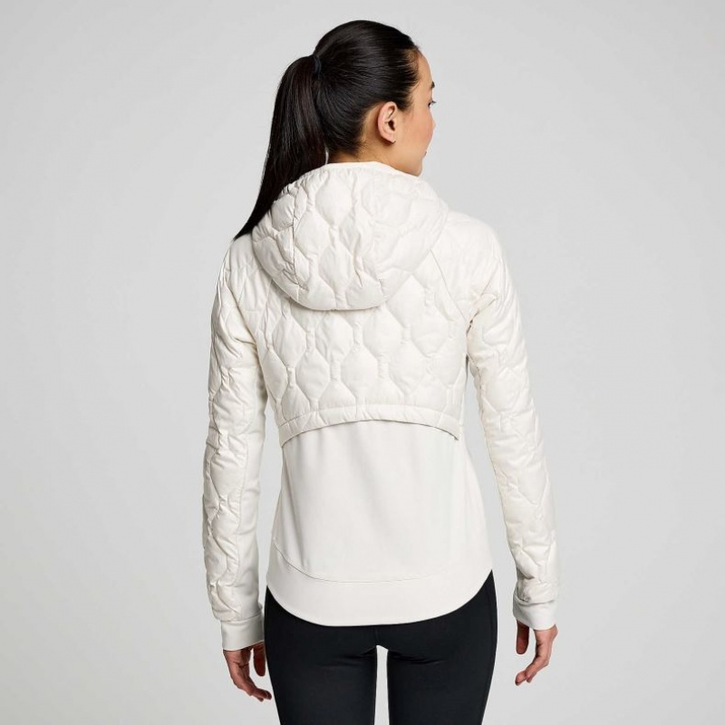 Saucony Solstice Oysterpuff Jacke Damen Weiß | SCHWEIZ LVYQW