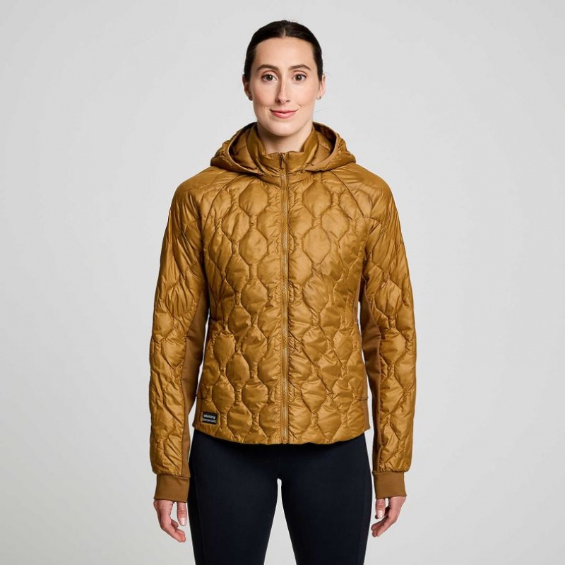 Saucony Solstice Oysterpuff Jacke Damen Braun | SCHWEIZ ZHVIY