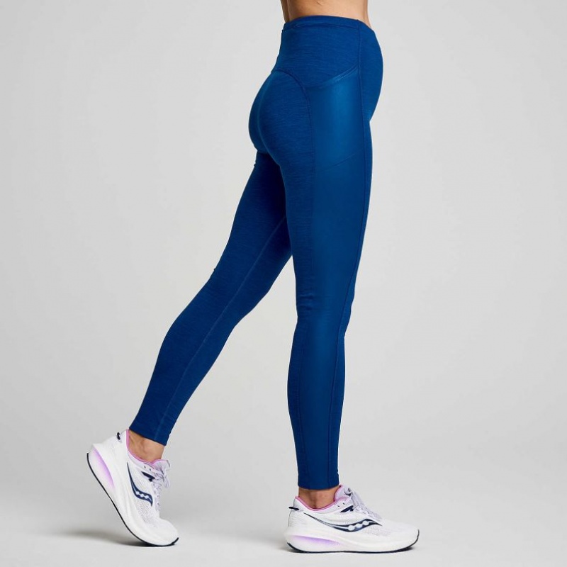 Saucony Solstice Strumpfhose Damen Indigo | SCHWEIZ GQNMV