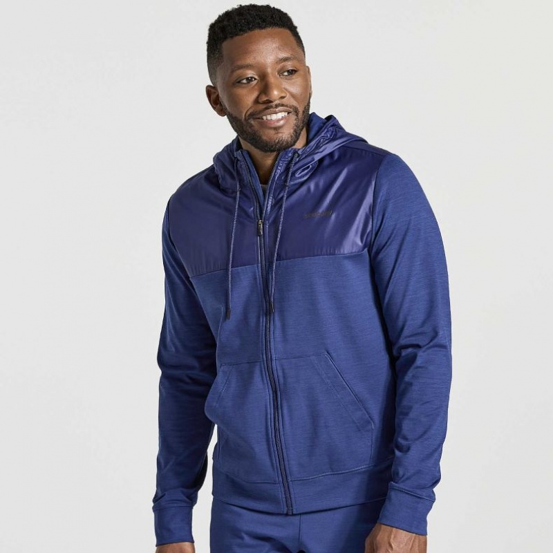 Saucony Solstice Zip Hoodie Herren Navy | SCHWEIZ AWTEM