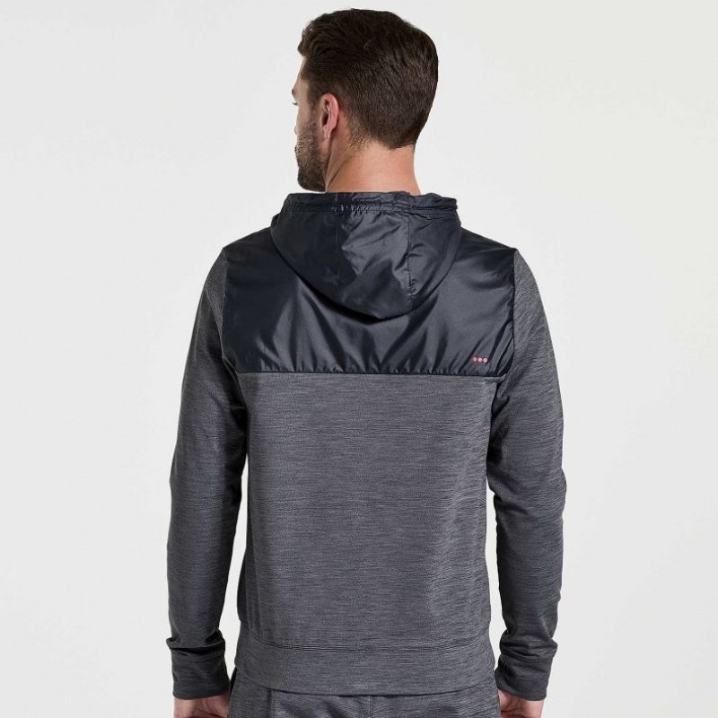 Saucony Solstice Zip Hoodie Herren Schwarz | SCHWEIZ BFLXV