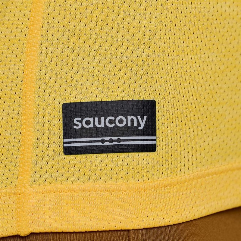 Saucony Stopwatch Muskelshirt Damen Gelb | SCHWEIZ TPACG