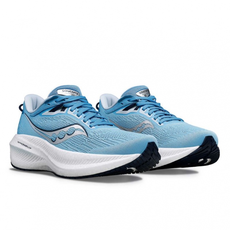 Saucony Triumph 21 Laufschuhe Damen Blau | SCHWEIZ PBSJU