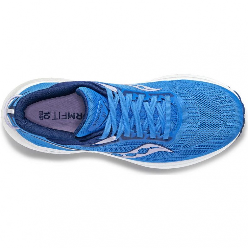 Saucony Triumph 21 Laufschuhe Damen Blau | SCHWEIZ BSWEC