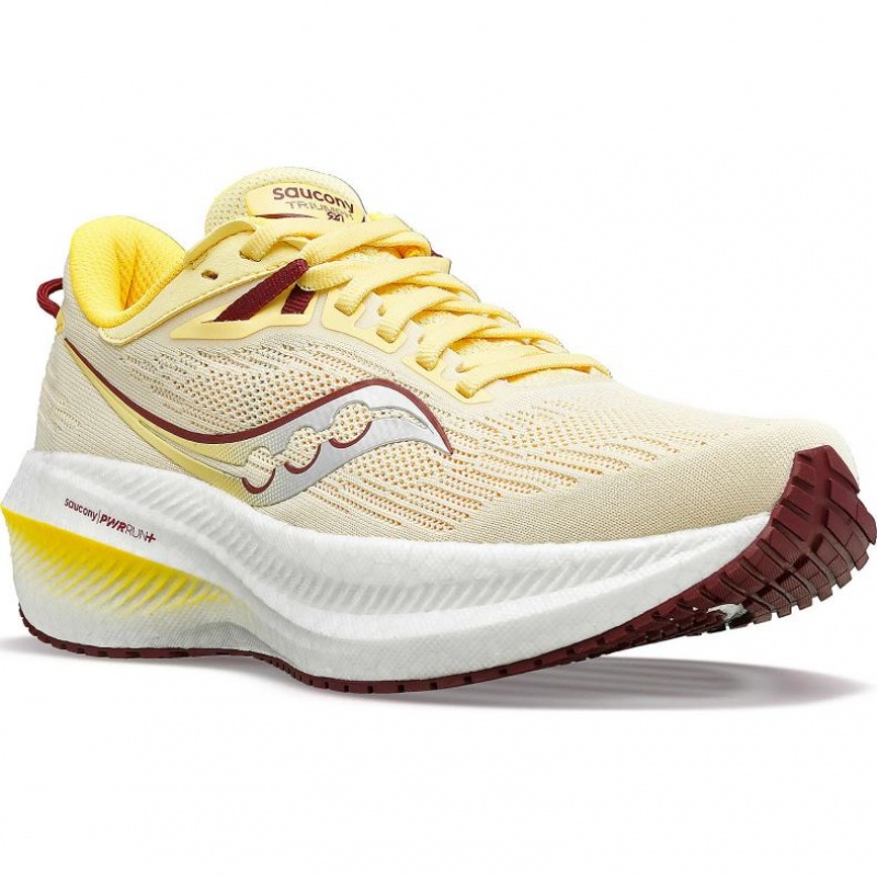 Saucony Triumph 21 Laufschuhe Damen Gelb | SCHWEIZ WYDOG