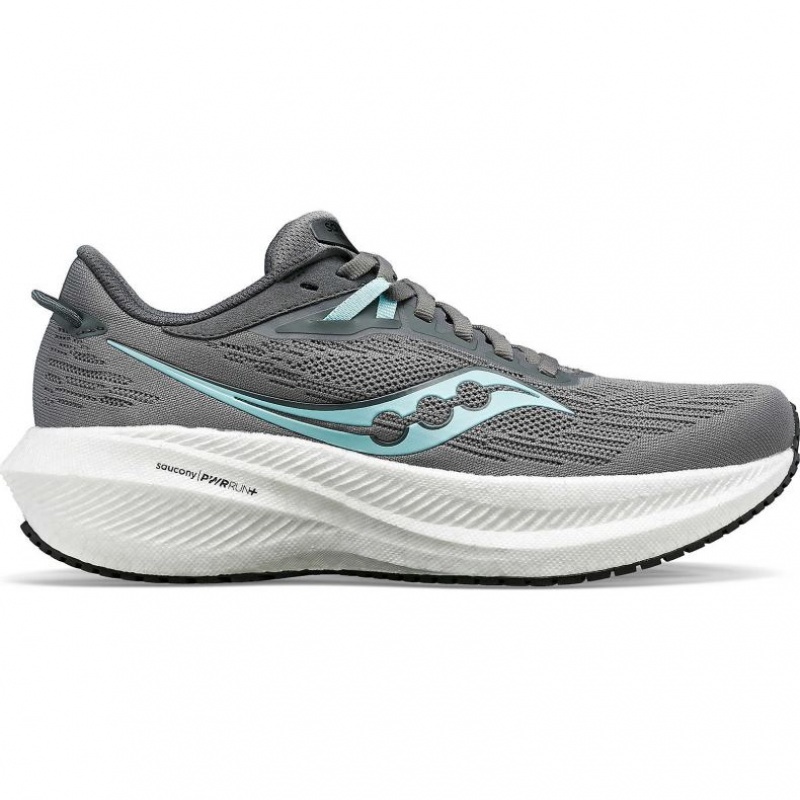 Saucony Triumph 21 Laufschuhe Damen Grau | SCHWEIZ XAGNH