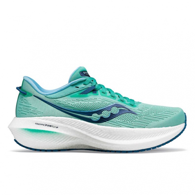 Saucony Triumph 21 Laufschuhe Damen Türkis | SCHWEIZ GMNVO