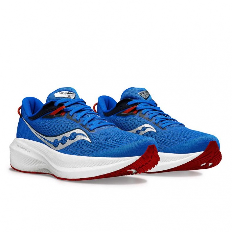 Saucony Triumph 21 Laufschuhe Herren Blau | SCHWEIZ QCDBS