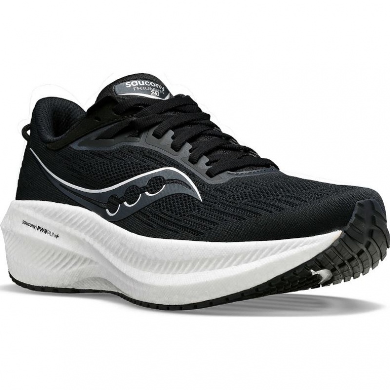 Saucony Triumph 21 Laufschuhe Herren Schwarz Weiß | SCHWEIZ MTEYJ