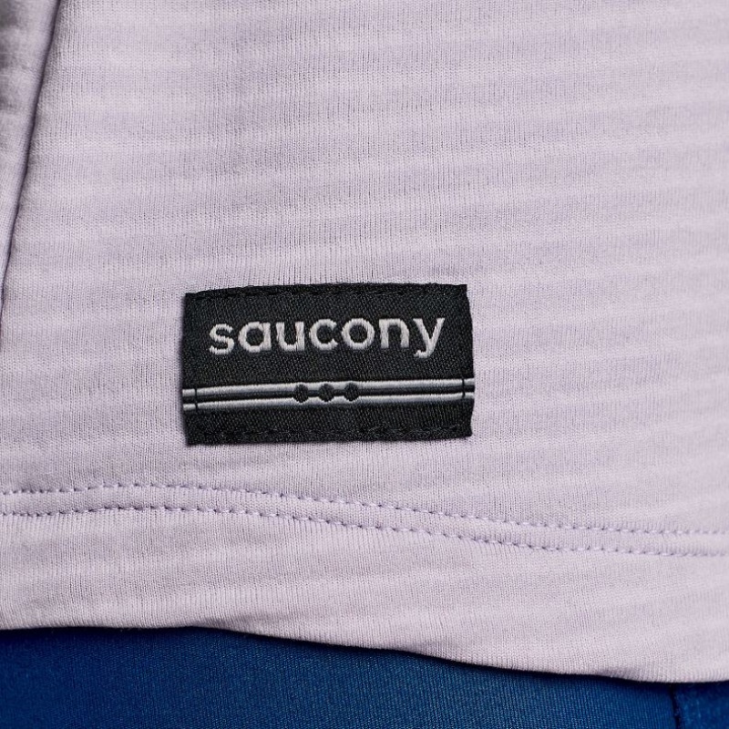 Saucony Triumph 3D Crew Sweatshirt Damen Lila | SCHWEIZ IFSLU