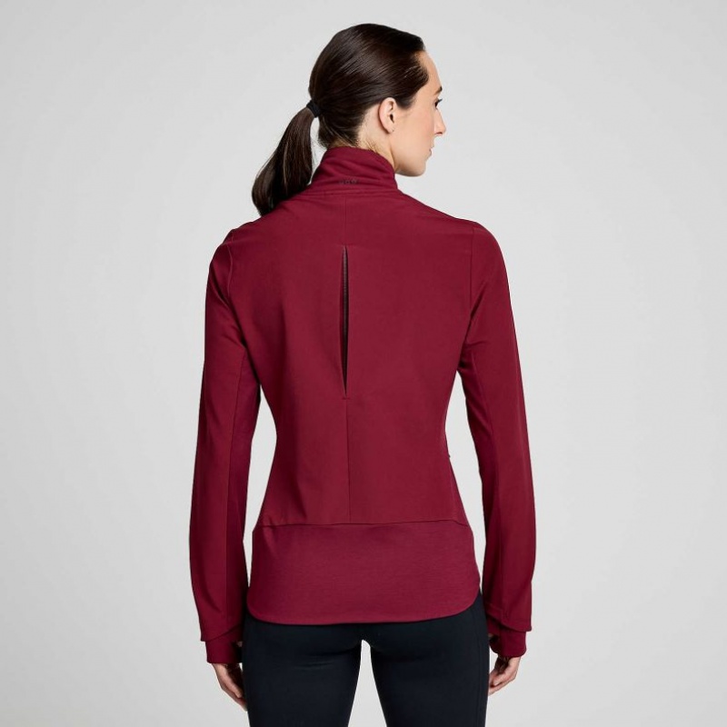 Saucony Triumph Jacke Damen Bordeaux | SCHWEIZ FRBLP