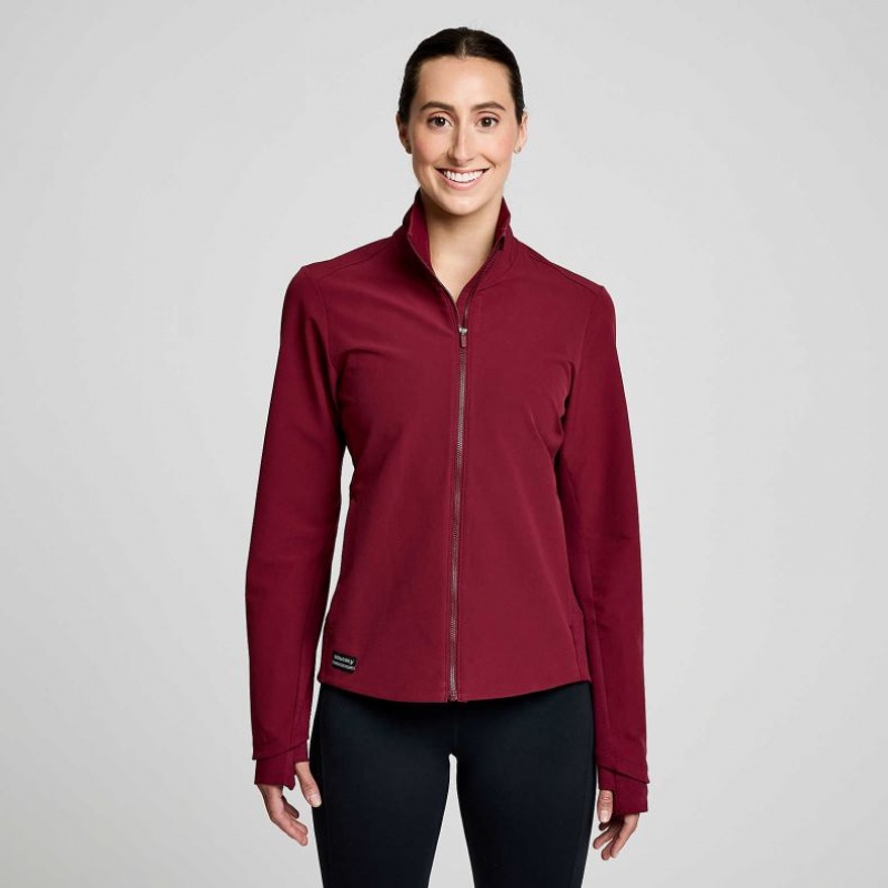 Saucony Triumph Jacke Damen Bordeaux | SCHWEIZ FRBLP