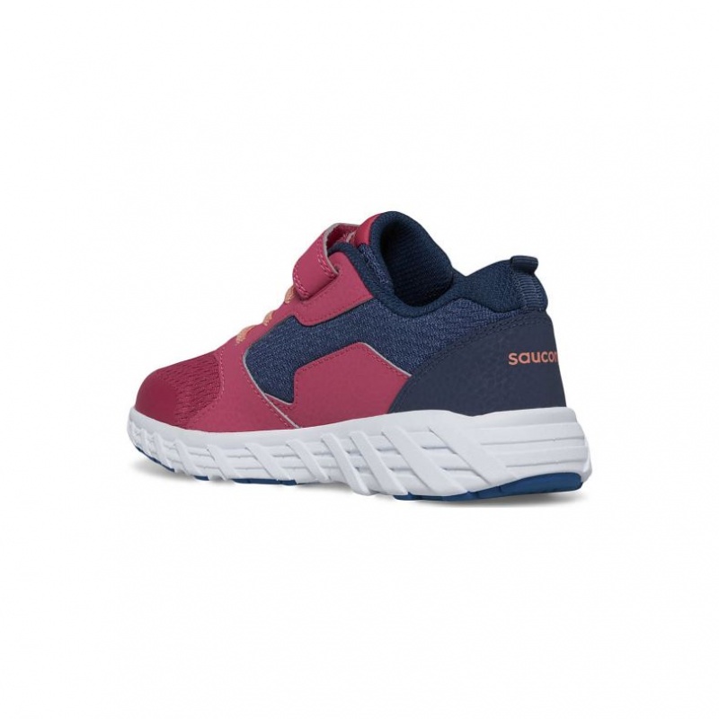 Saucony Wind 2.0 A/C Sneaker Große Kinder Navy Rot | SCHWEIZ FCESA